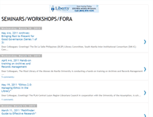 Tablet Screenshot of libraryseminarsworkshopsfora.blogspot.com