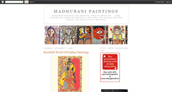 Desktop Screenshot of madhubanipaintingsart.blogspot.com
