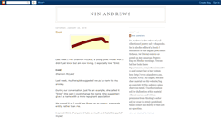 Desktop Screenshot of ninandrewswriter.blogspot.com