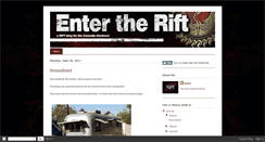 Desktop Screenshot of entertherift.blogspot.com