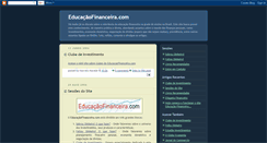 Desktop Screenshot of educacaofinanceira.blogspot.com