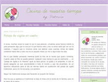 Tablet Screenshot of cocinadenuestrotiempo.blogspot.com