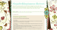 Desktop Screenshot of ninjastrikkepinnen.blogspot.com