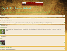 Tablet Screenshot of ninjastrikkepinnen.blogspot.com