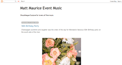 Desktop Screenshot of mattmauriceeventmusic.blogspot.com