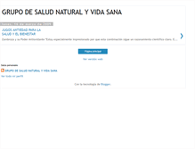 Tablet Screenshot of grupodesaludnaturalvidasana.blogspot.com