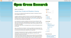 Desktop Screenshot of opengreenresearch.blogspot.com