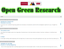 Tablet Screenshot of opengreenresearch.blogspot.com