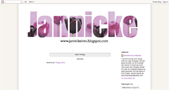 Desktop Screenshot of jannickeiren.blogspot.com