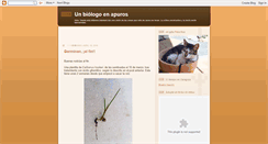 Desktop Screenshot of biologoenapuros.blogspot.com