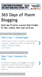 Mobile Screenshot of 365-days-of-poem-blogging.blogspot.com