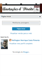 Mobile Screenshot of anotacoesdireito.blogspot.com