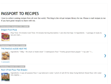 Tablet Screenshot of passport2recipes.blogspot.com