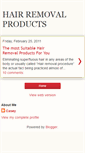 Mobile Screenshot of hairremovalproduct.blogspot.com