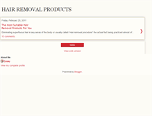 Tablet Screenshot of hairremovalproduct.blogspot.com