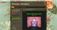 Desktop Screenshot of boutiquematahari.blogspot.com