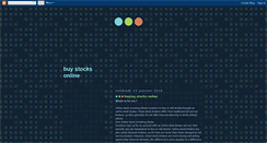 Desktop Screenshot of howtobuystockonline.blogspot.com