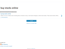 Tablet Screenshot of howtobuystockonline.blogspot.com
