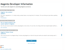 Tablet Screenshot of magentodev.blogspot.com