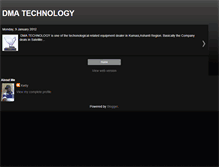 Tablet Screenshot of dmatechnology.blogspot.com