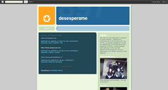 Desktop Screenshot of desesperame.blogspot.com