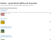 Tablet Screenshot of missionarios-ibbguarulhos.blogspot.com