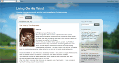 Desktop Screenshot of livingonhisword.blogspot.com
