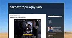 Desktop Screenshot of kachavarapuajay.blogspot.com