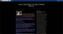 Desktop Screenshot of onestreamedia.blogspot.com