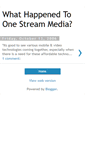 Mobile Screenshot of onestreamedia.blogspot.com