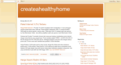 Desktop Screenshot of createahealthyhome.blogspot.com