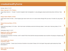 Tablet Screenshot of createahealthyhome.blogspot.com
