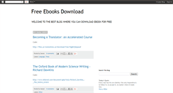 Desktop Screenshot of downloadfreeebook.blogspot.com