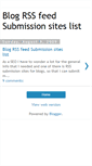 Mobile Screenshot of blogrssfeedsites.blogspot.com