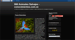 Desktop Screenshot of conocimientos-animales-salvajes.blogspot.com