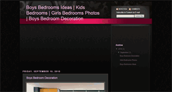 Desktop Screenshot of boysbedroomdecoration.blogspot.com