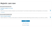 Tablet Screenshot of majesticelderlycare.blogspot.com