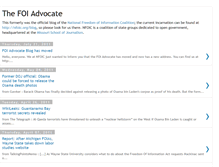 Tablet Screenshot of foiadvocate.blogspot.com