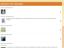 Tablet Screenshot of mascotaenadopcion.blogspot.com