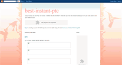 Desktop Screenshot of best-instant-ptc-earnfromhome.blogspot.com