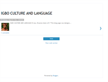 Tablet Screenshot of igbo-cultures.blogspot.com