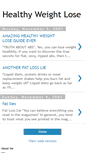 Mobile Screenshot of healthyweight-lose.blogspot.com