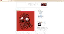 Desktop Screenshot of nickcraine.blogspot.com