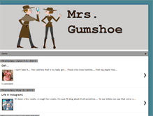 Tablet Screenshot of mrsgumshoe.blogspot.com