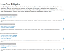 Tablet Screenshot of lonestarlitigator.blogspot.com