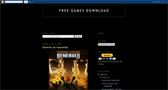 Desktop Screenshot of freegamessdownload.blogspot.com