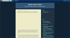 Desktop Screenshot of cancer-article.blogspot.com