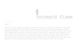 Desktop Screenshot of intrepidflame.blogspot.com