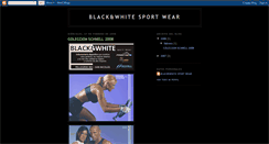 Desktop Screenshot of blackandwhitesportwear.blogspot.com