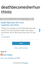Mobile Screenshot of deathbecomesherhunthints.blogspot.com